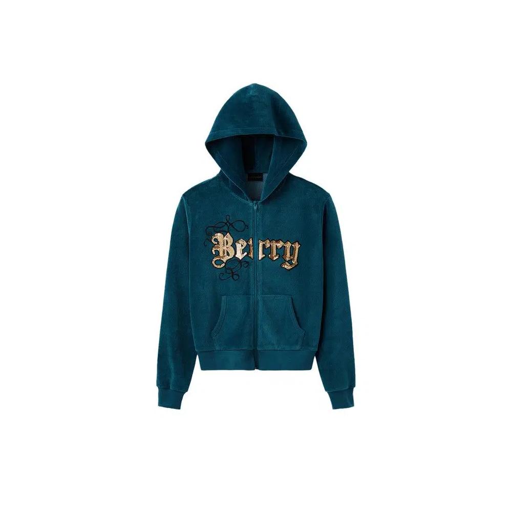 Молнии GV Gallery Paris Hilton Velour Zip Up 'Teal' 1
