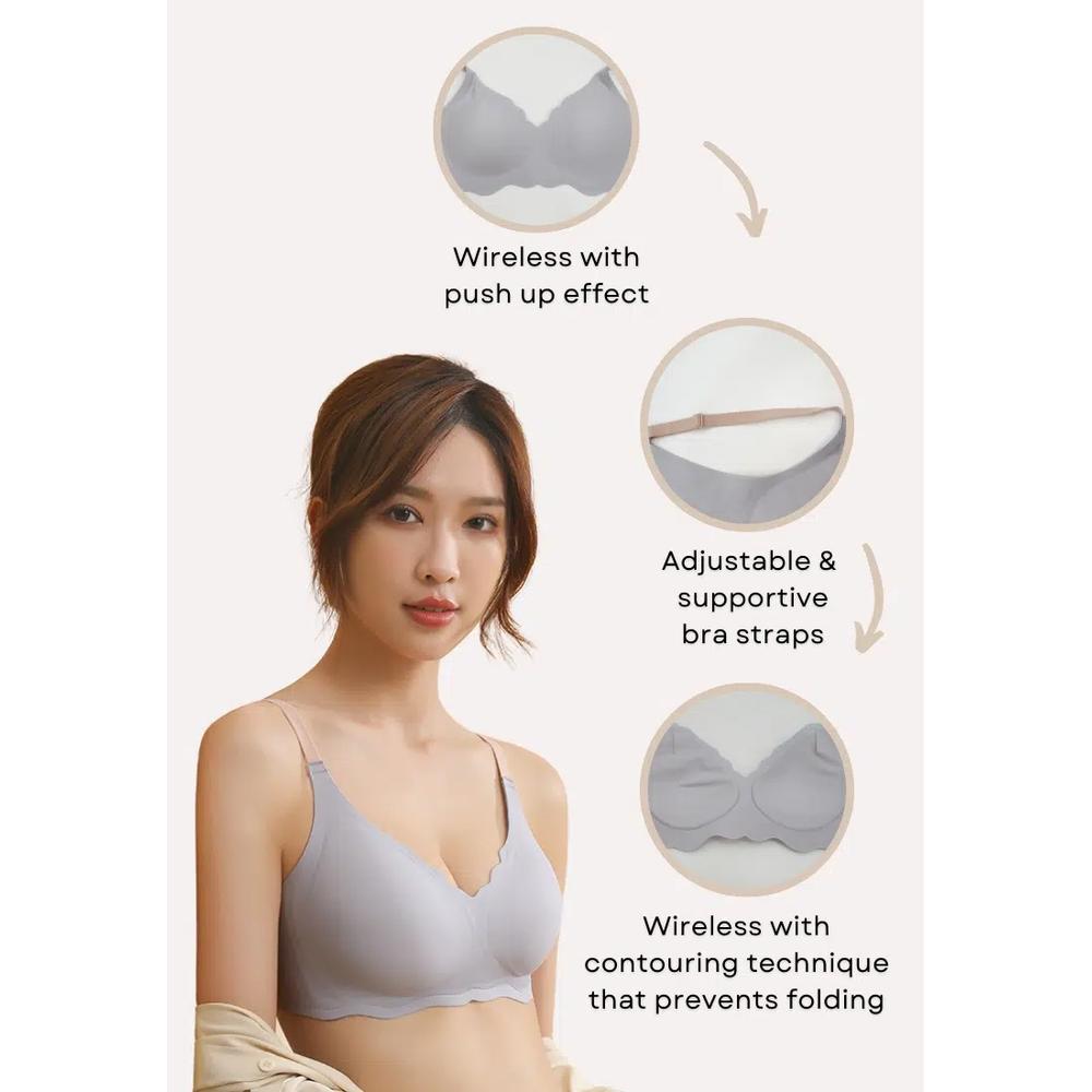 Бюстгальтер Daisy Seamless Wireless с эффектом пуш-ап, белый 6