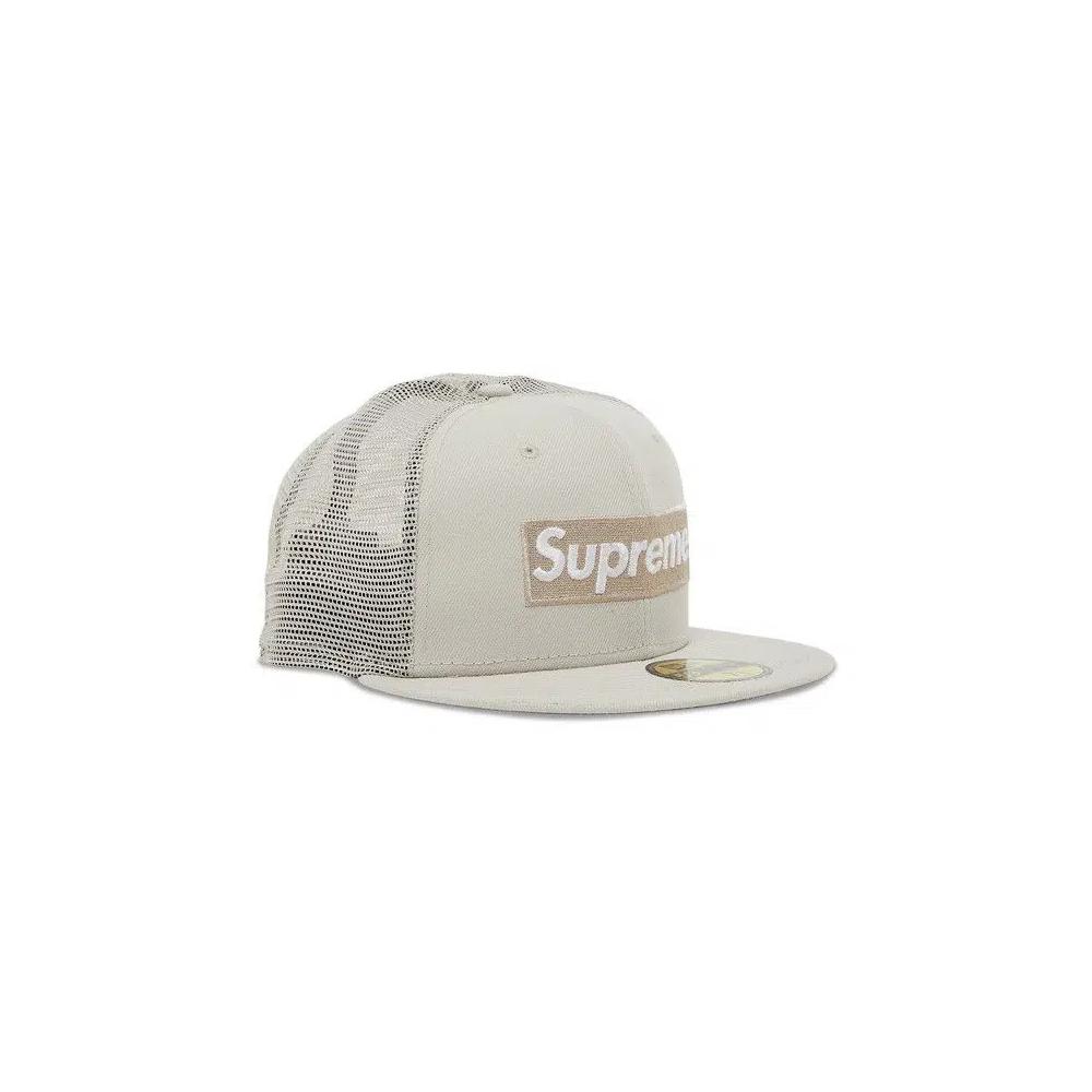 Кепки Supreme x New Era Box Logo Mesh Back 'Stone' 2