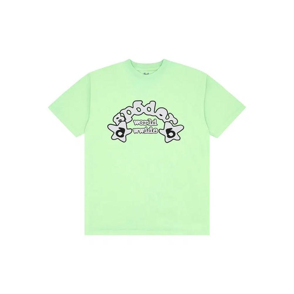 Футболки Sp5der Worldwide Tee 'Слимово-зеленый' 1