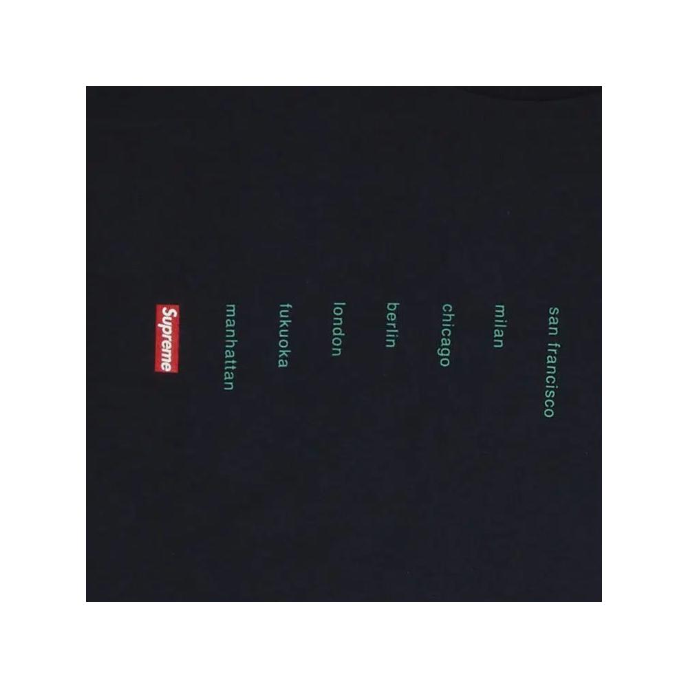 Футболки Supreme Location Tee 'Navy' 2