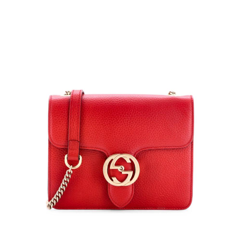 Interlocking Leather Small shoulder bag 1