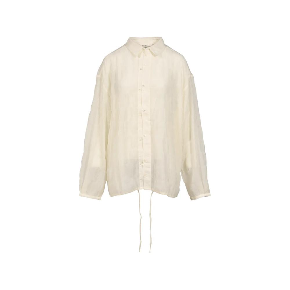 Coastal textured drawstring shirt 1