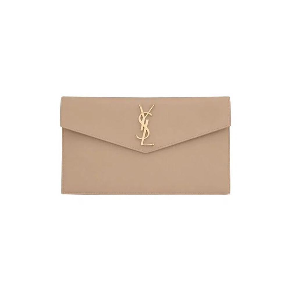 Клатчи Saint Laurent Uptown Pouch 'Dark Beige' 1
