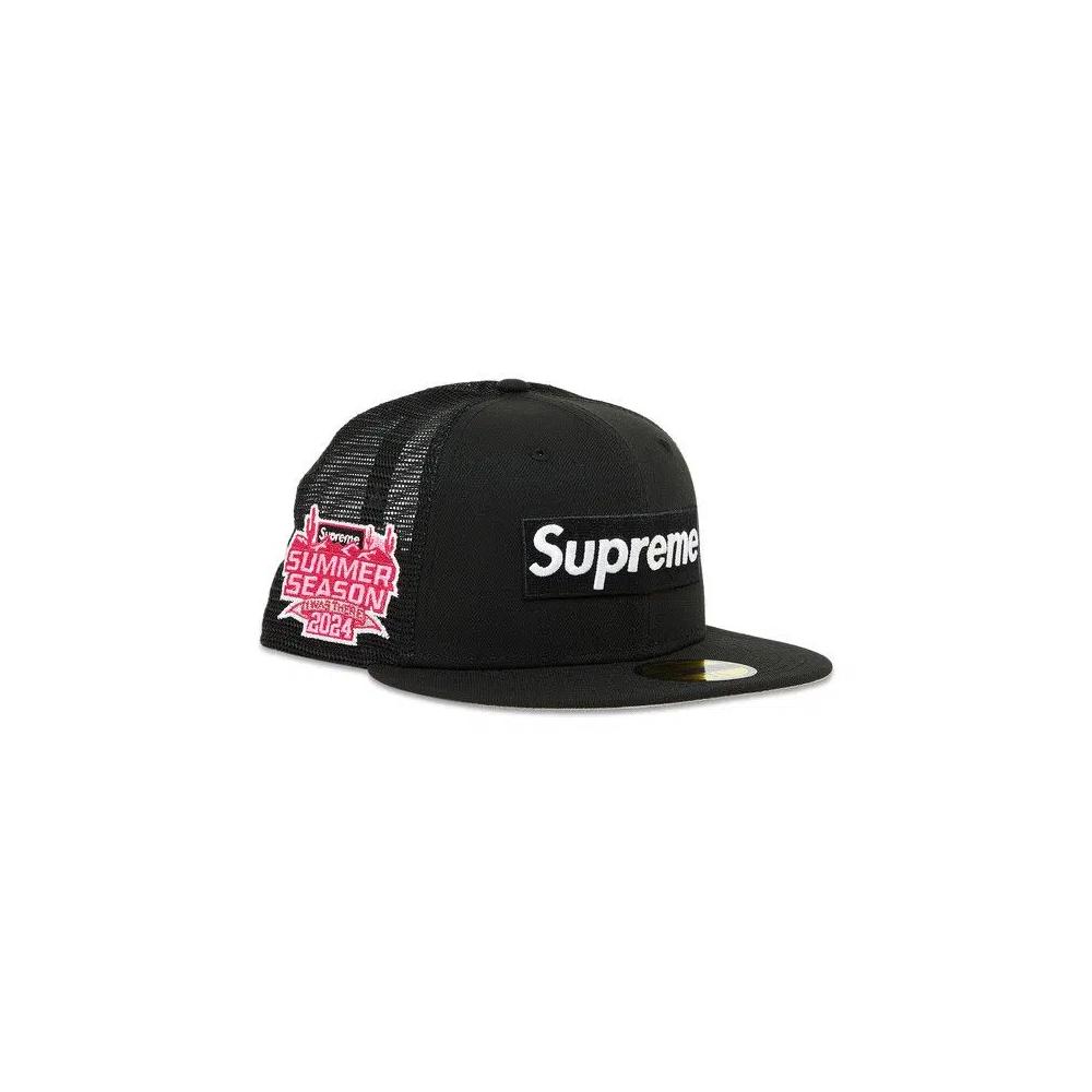 Кепки Supreme Box Logo Mesh Back New Era 'Black' 2
