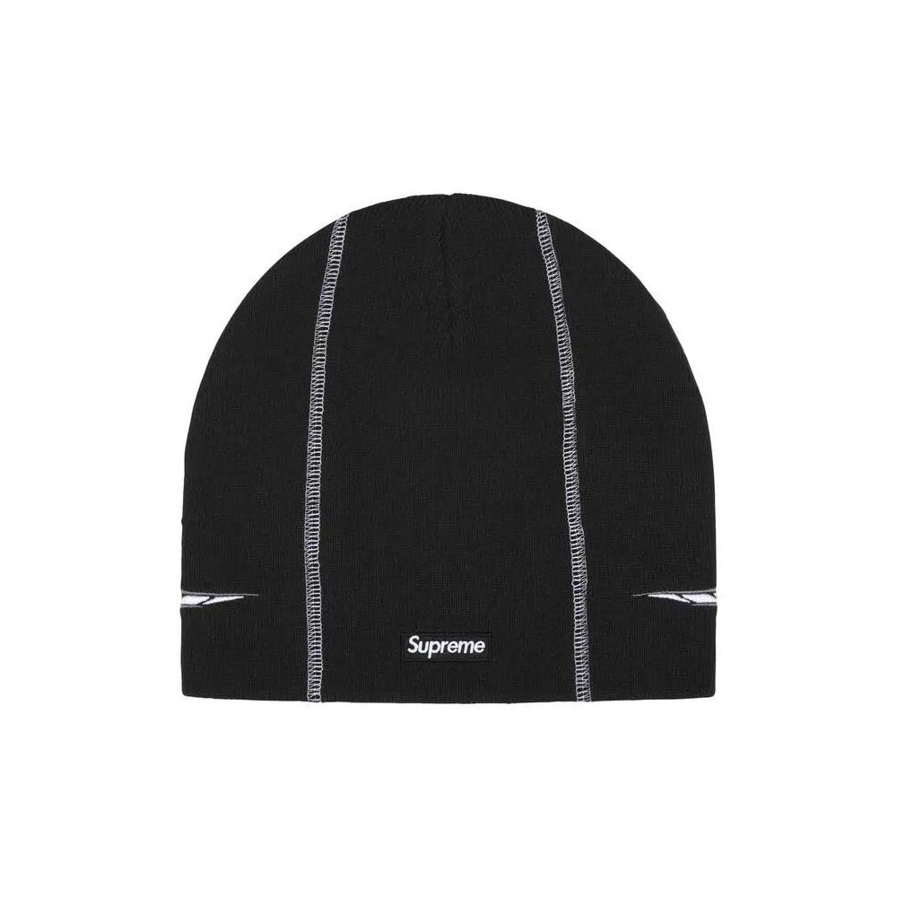 Вязаные шапки Supreme Racing Panel Beanie 'Black' 2