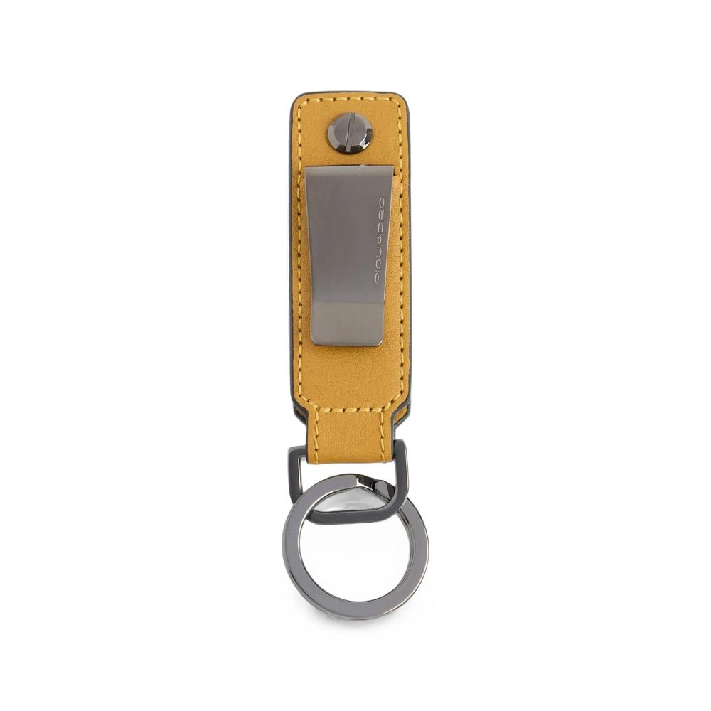 logo-print leather keychain 2