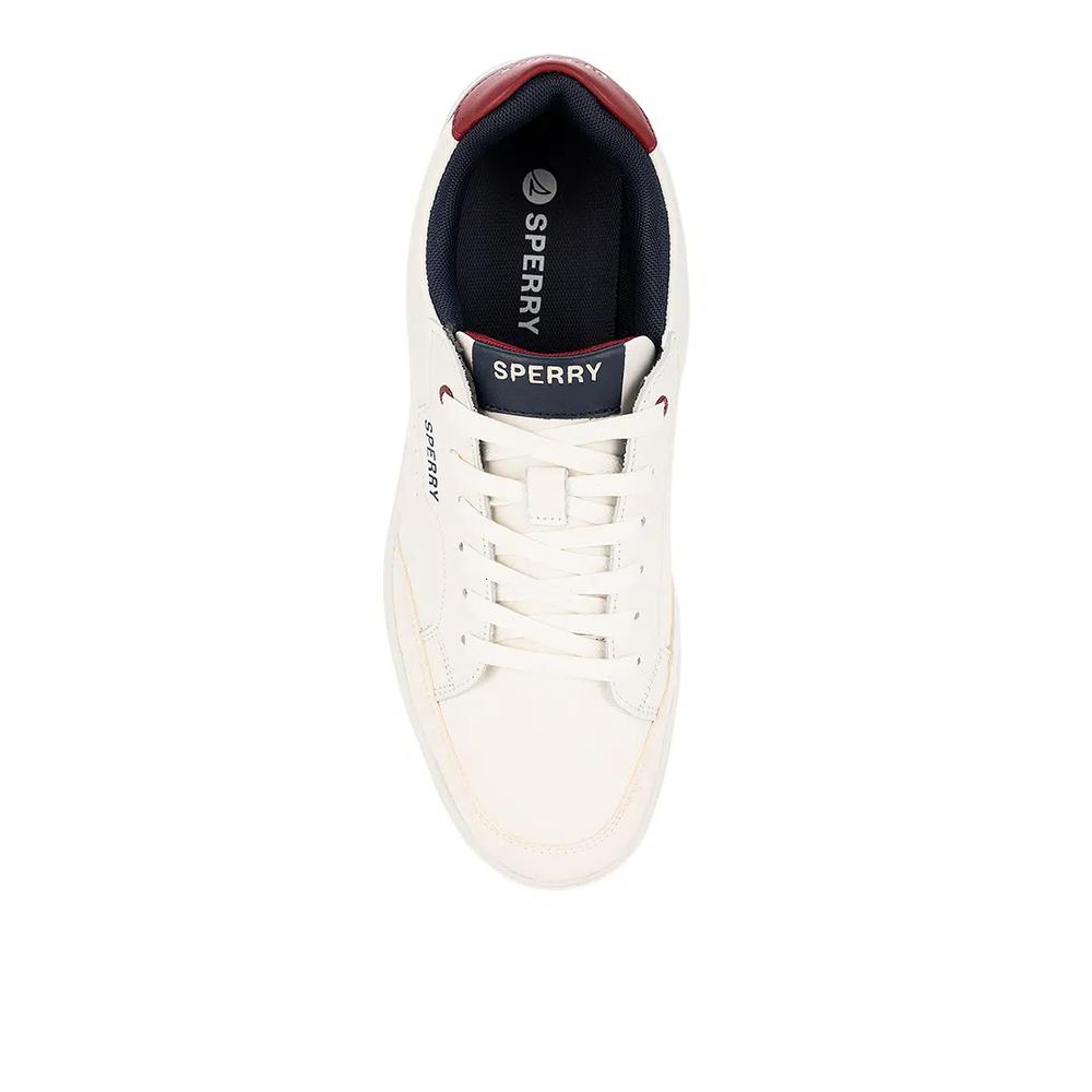 Мужские кожаные кроссовки Crew 90 Off White Navy Red 4