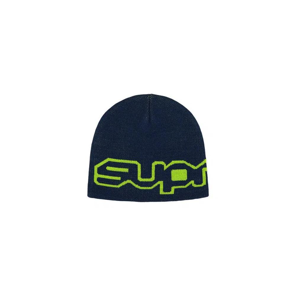 Бини Supreme Wrap Logo Beanie 'Темно-синий' 1