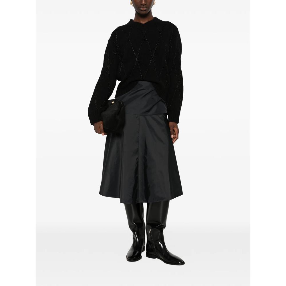 A-line flared midi skirt 2