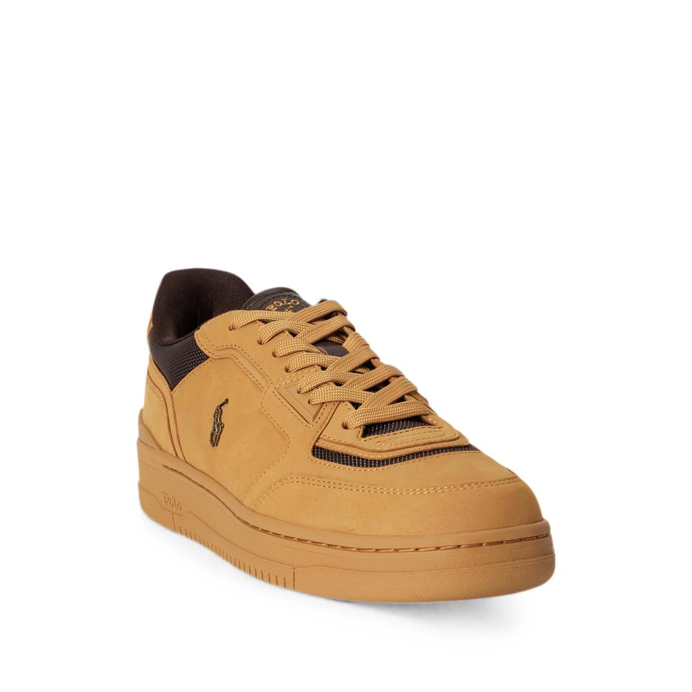 Open Masters nubuck-panelled trainer 2