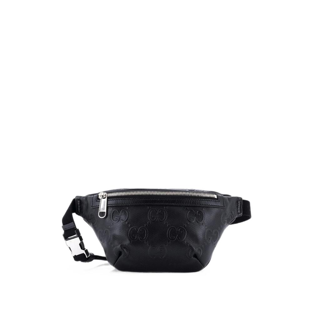 GG Embossed Perforated Leather Small belt bag 3