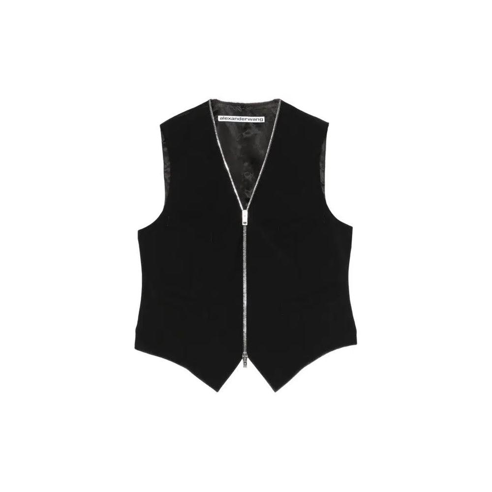 Жилеты Alexander Wang Zipper Tailored Vest 'Черный' 1