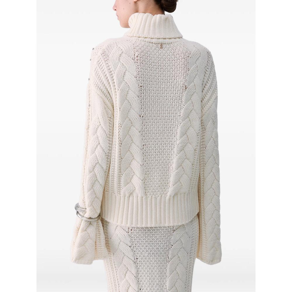 cable-knit turtleneck with rhinestones 5
