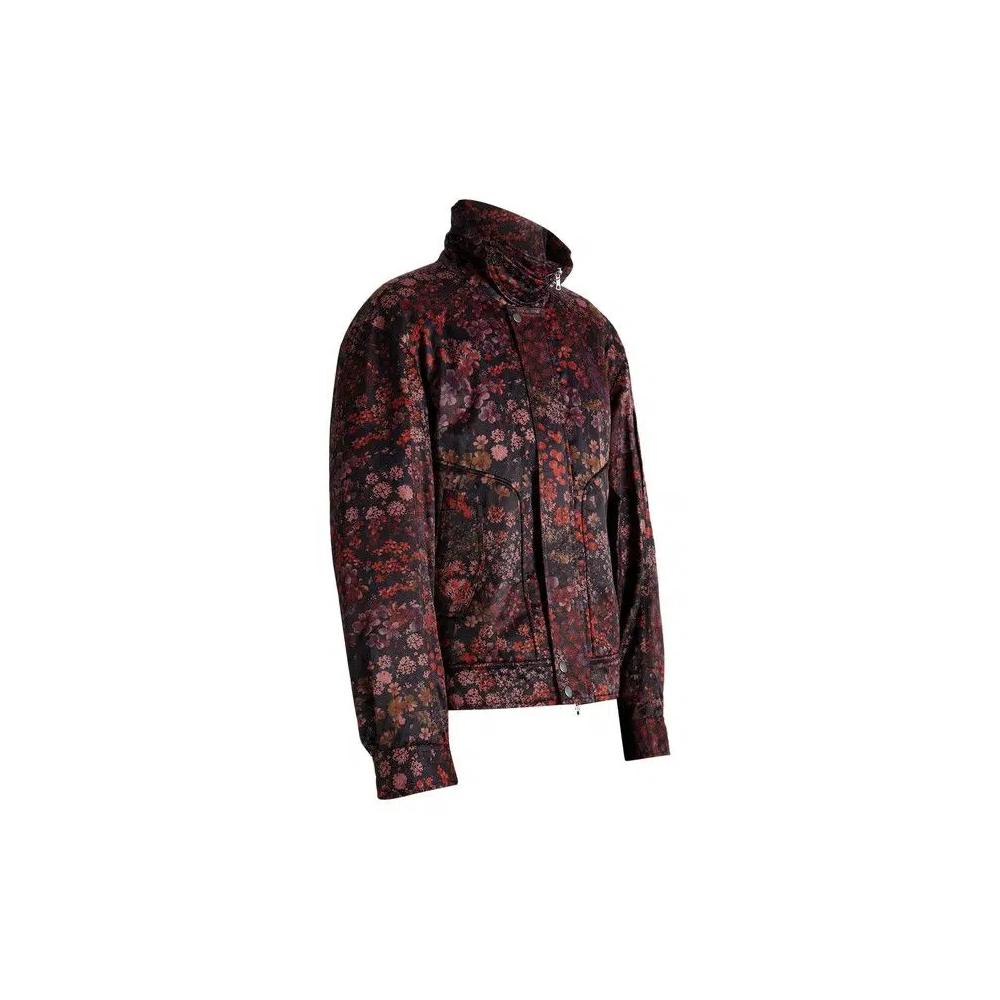 Пальто Dries Van Noten Mini Floral Print Coat 'Фиолетовый' 2