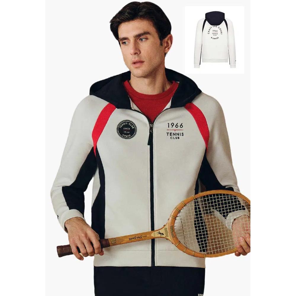МУЖСКАЯ КУРТКА С КАПЮШОНОМ С ЛОГОТИПОМ TENNIS CLUB И ЦВЕТНЫМИ БЛОКАМИ 1