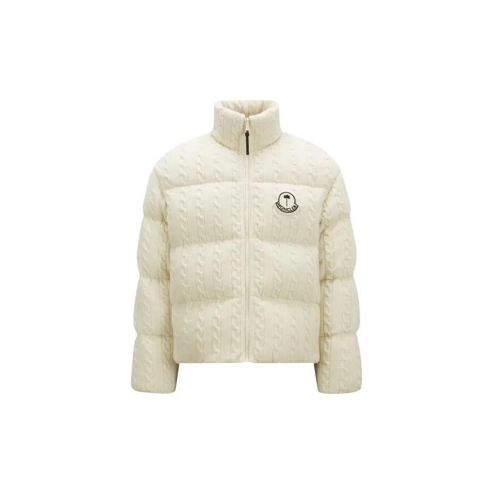 Пуховики Moncler x Palm Angels Dendrite Jacket 'White' 1
