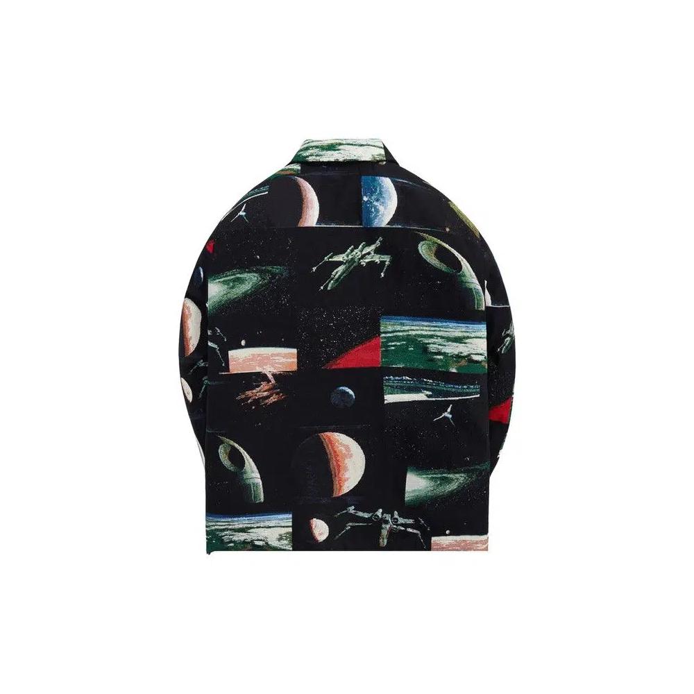 Куртки-бомберы Kith For Star Wars Planets Coaches Jacket 'Black' 2