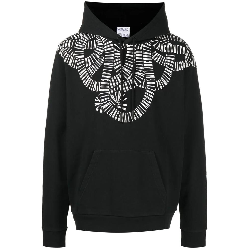Snake Wings print hoodie 1
