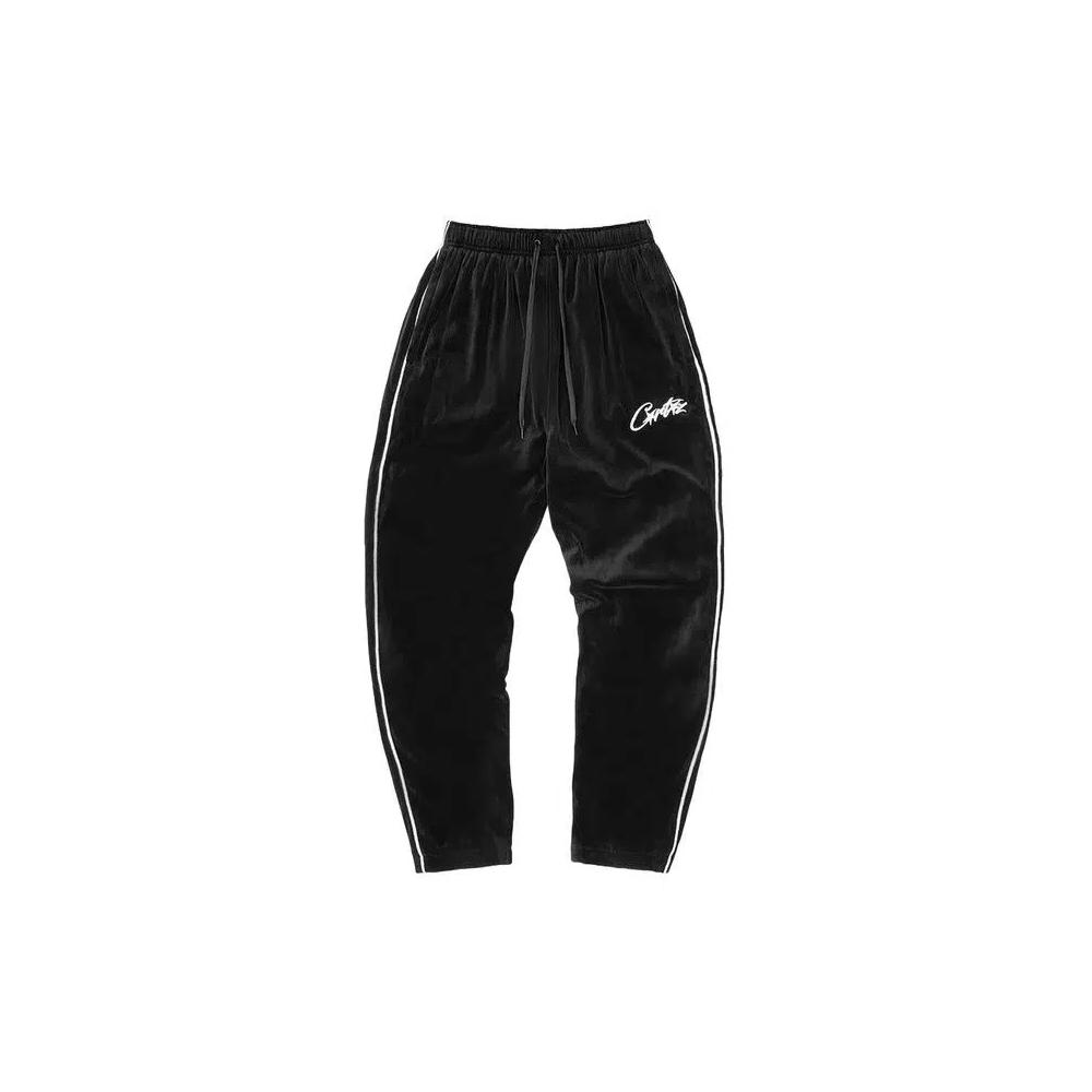 Спортивные штаны Corteiz VVS Velour Bottoms 'Black' 1