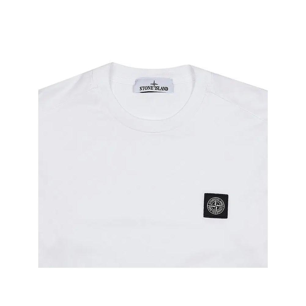 Футболки Stone Island Garment Dyed Logo T-Shirt 'White' 3