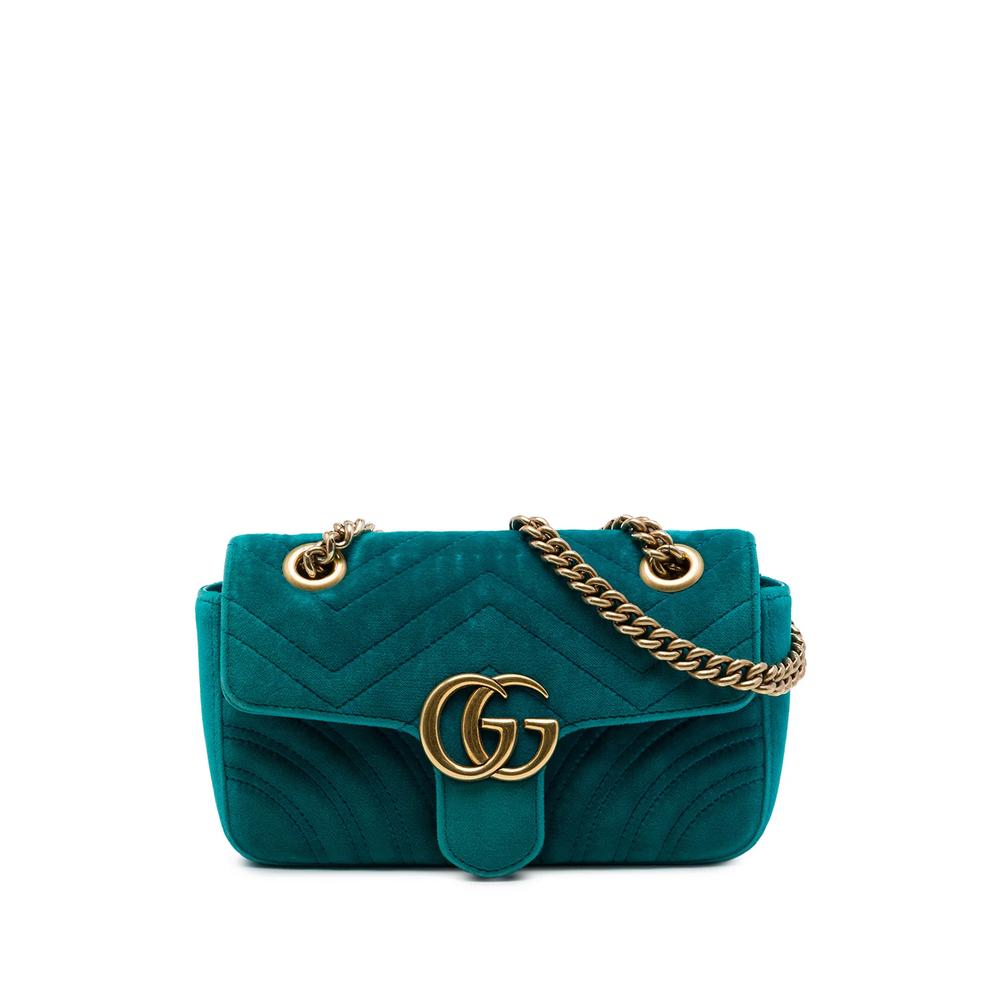 2016-2026 Small GG Marmont Matelasse Velvet shoulder bag 1