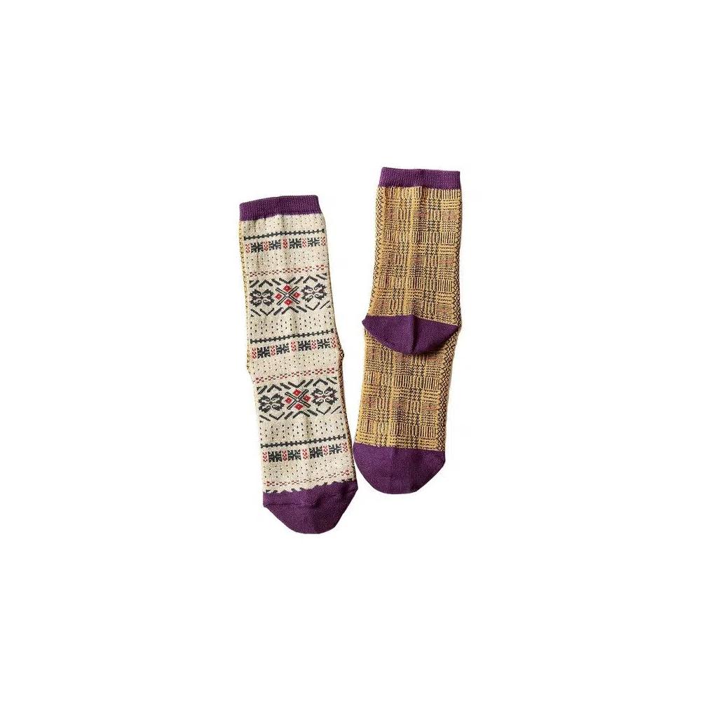 Носки и колготки Kapital Fairisle Socks 'Экрю' 2