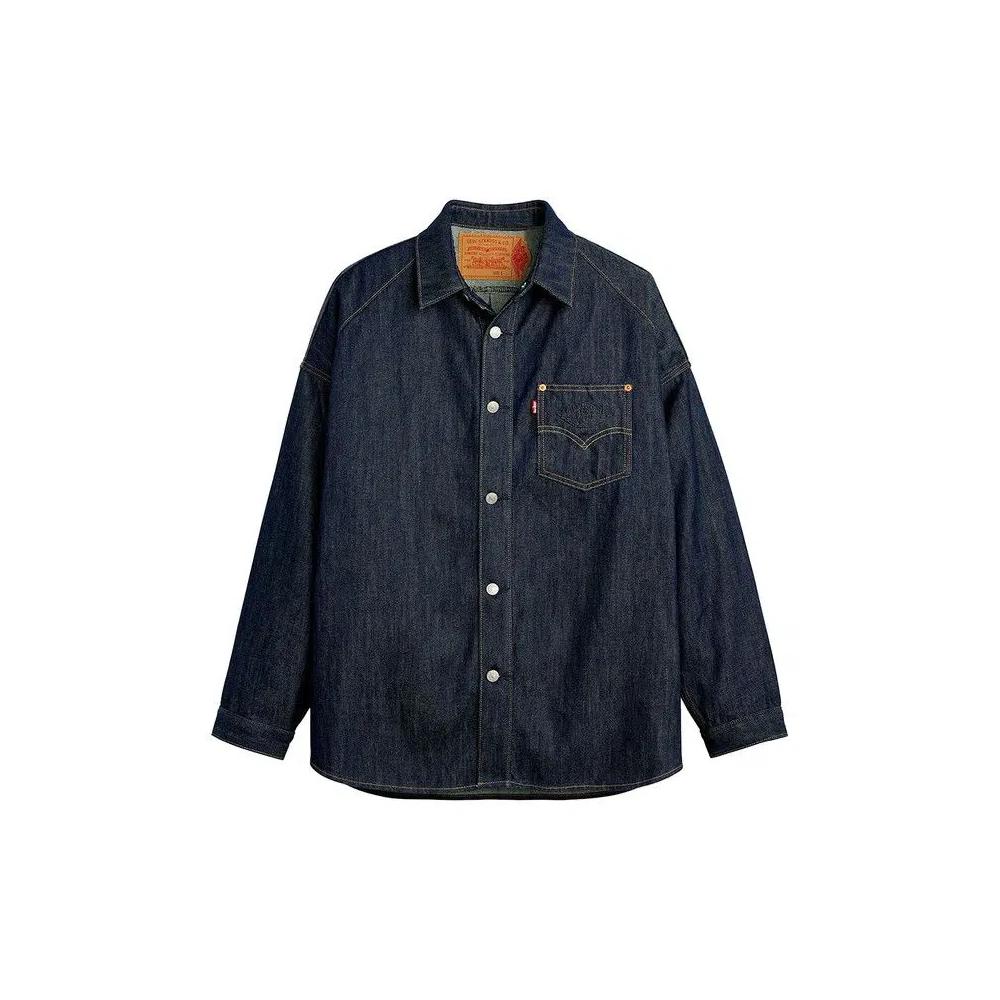 Джинсовые куртки Air Jordan x Levi's Overshirt Jacket 'Indigo' 1