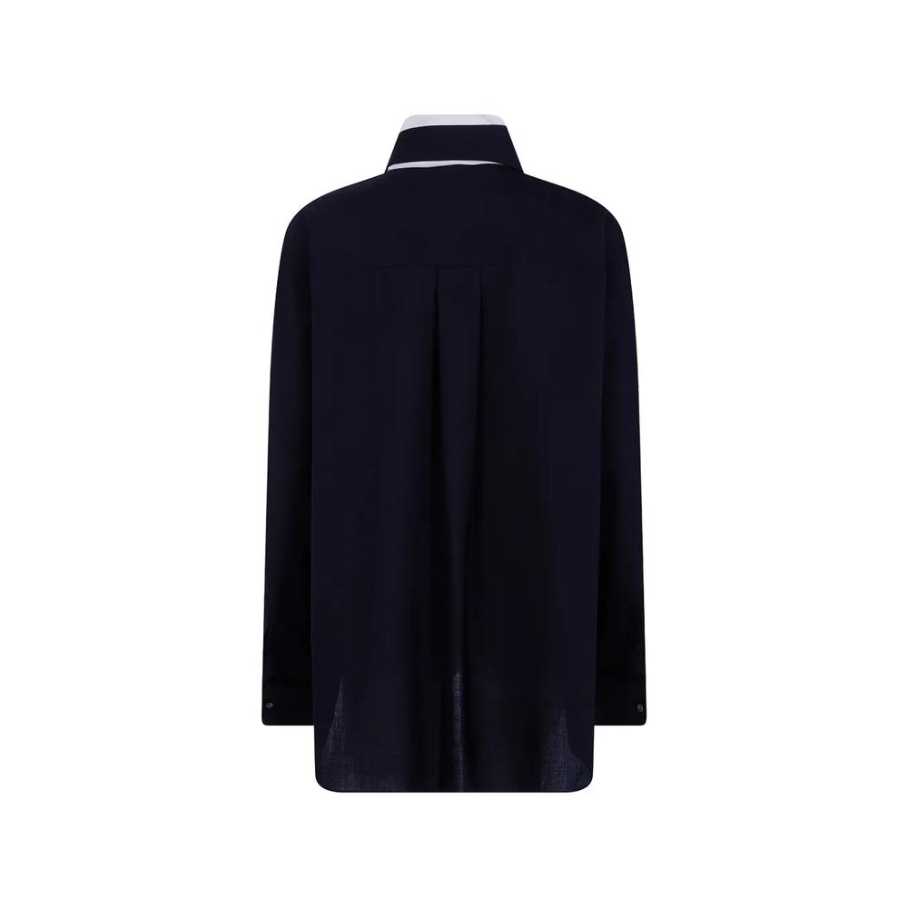 tie-neck long-sleeve shirt 2