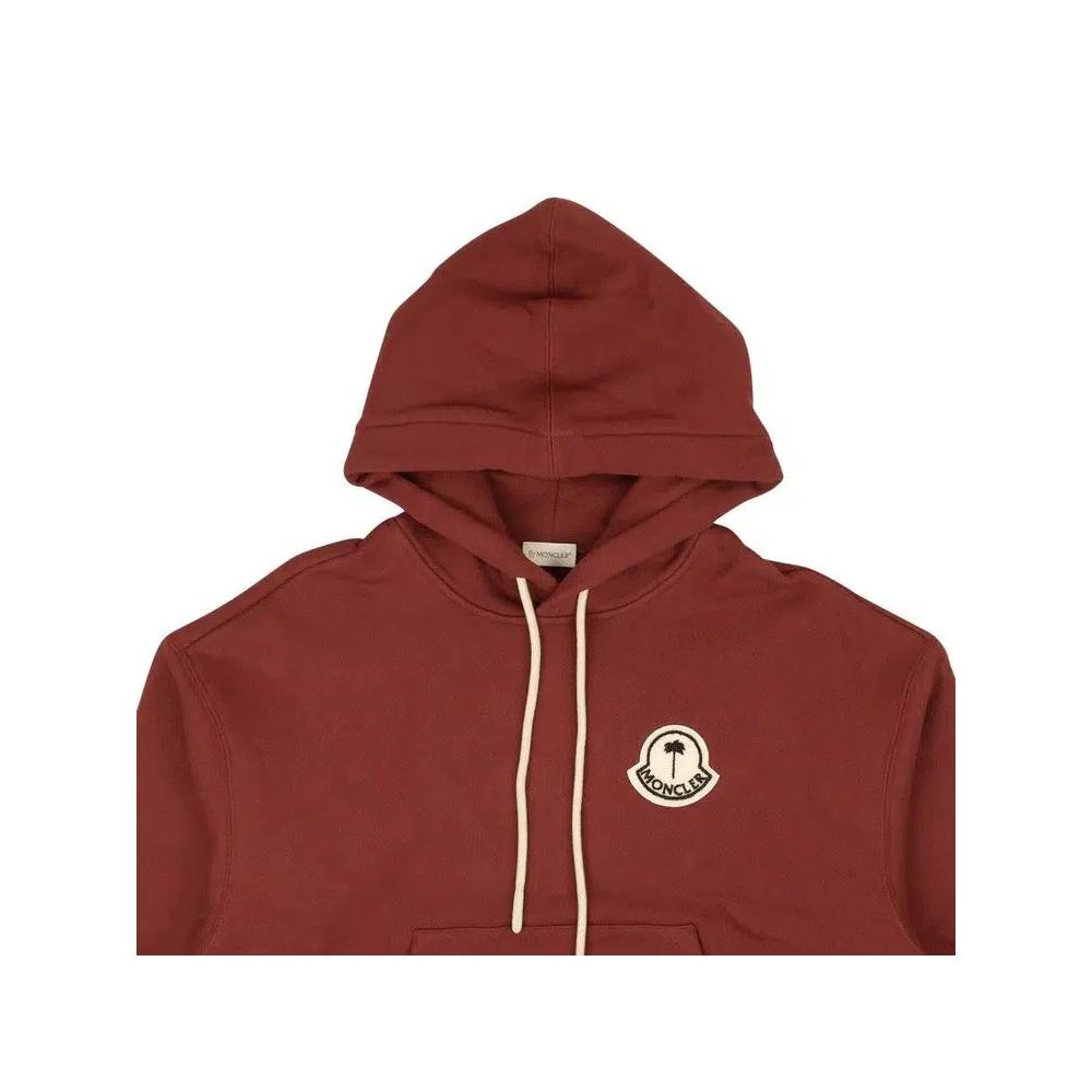 Худи Moncler Genius x Palm Angels с логотипом, бордовый 3