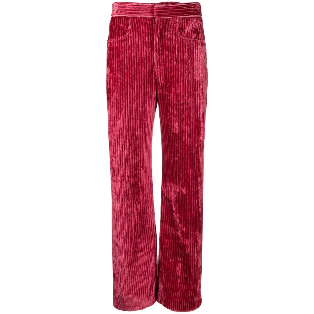 high-waist straight-leg corduroy trousers 1