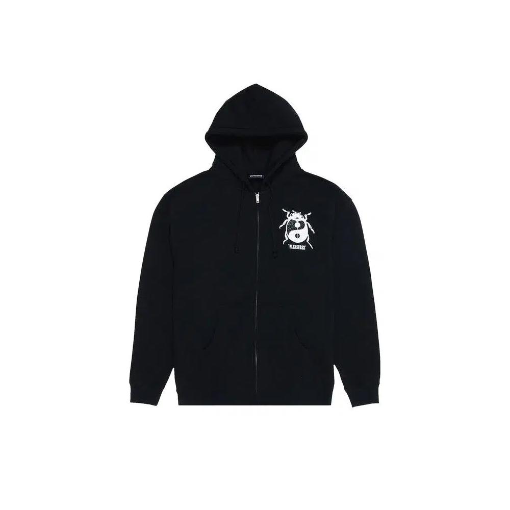 Толстовки на молнии Pleasures Bug Zip Up Hoodie 'Black' 1