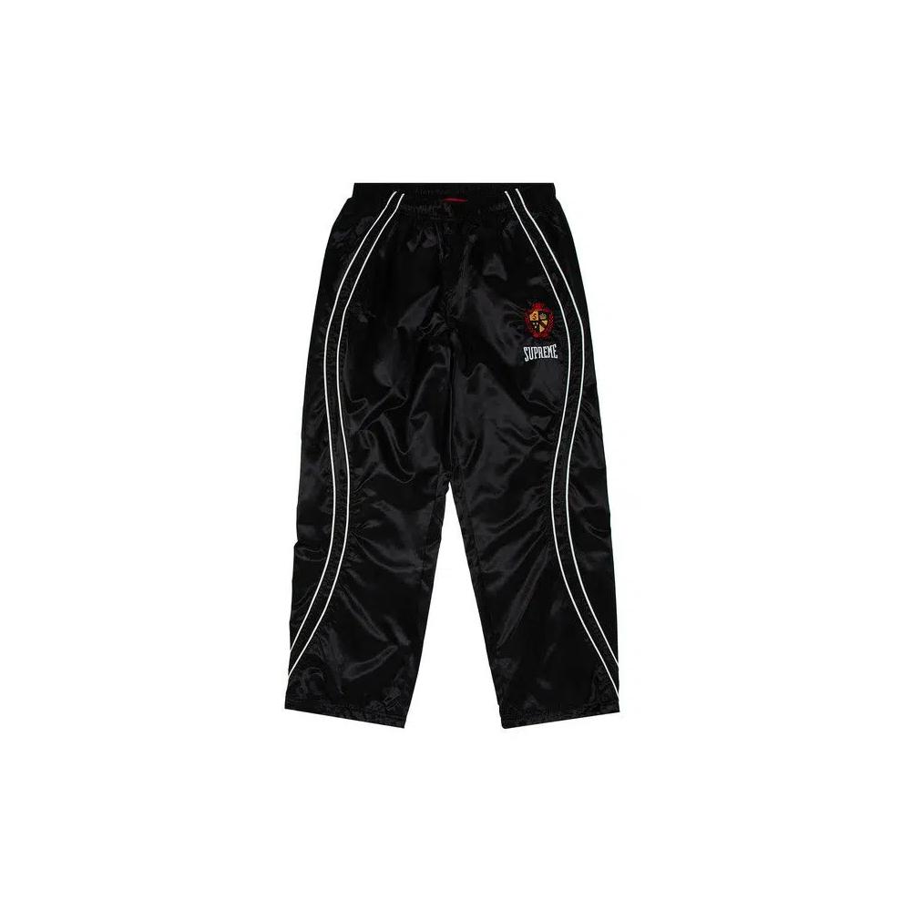 Трековые штаны Supreme Satin Track Pant 'Black' 1