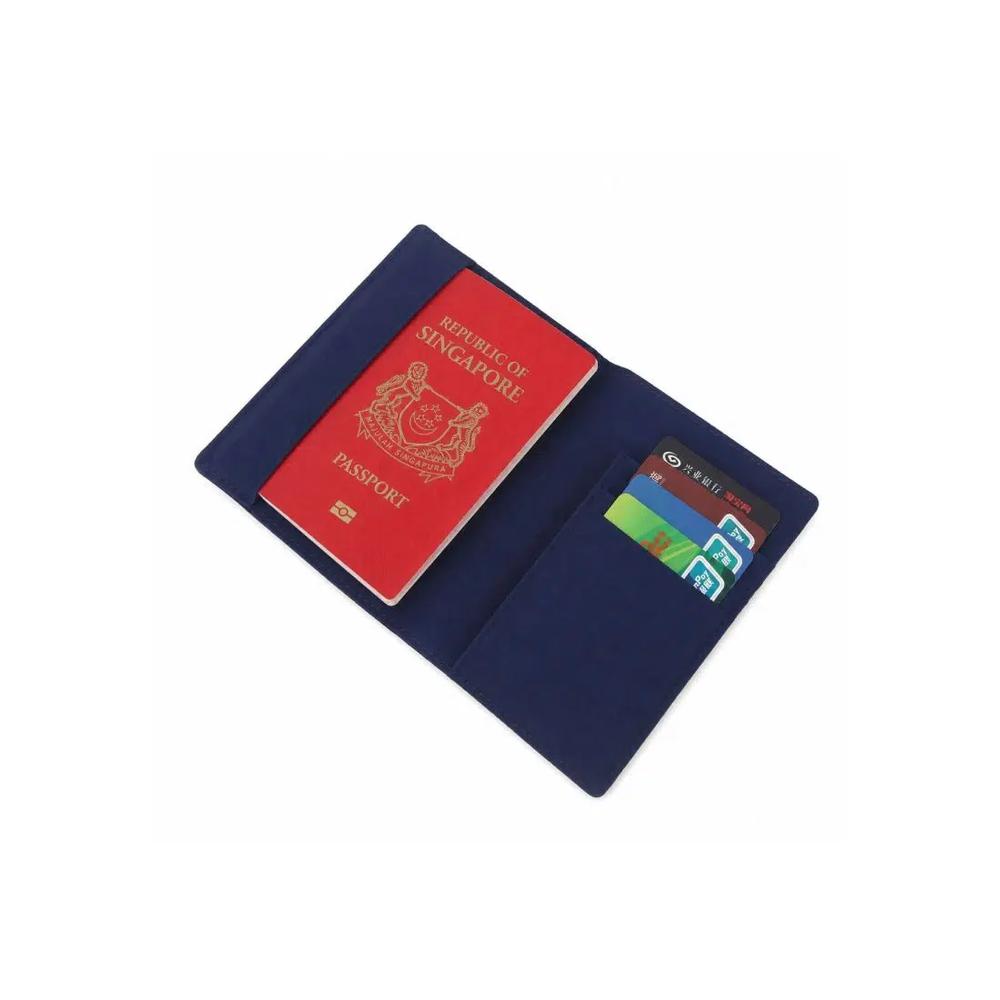 Водонепроницаемая проверенная нейлоновая обложка для паспорта RFID - темно-синий 5