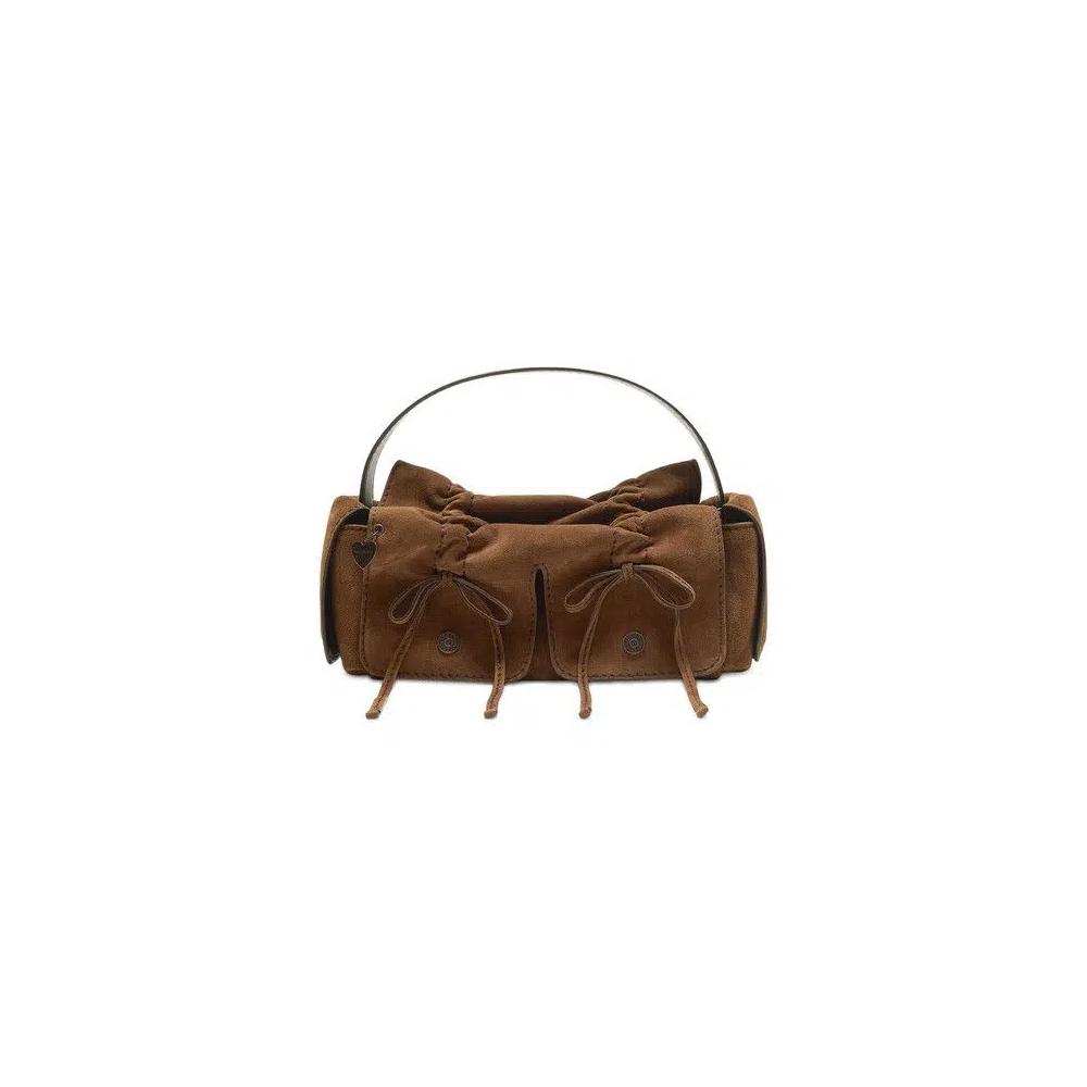 Сумки через плечо Acne Studios Multipocket Suede Shoulder Bag 'Cognac Brown' 1