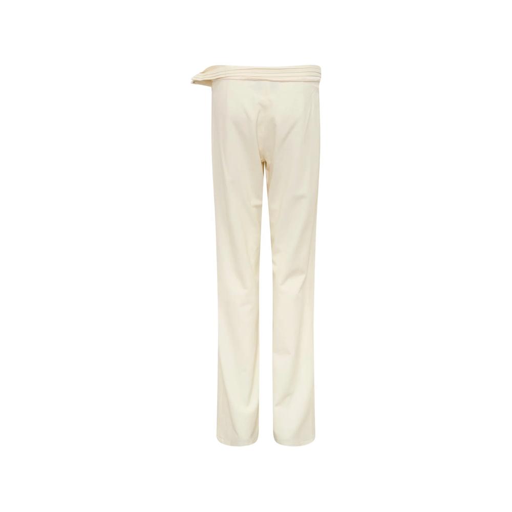 Kaia pleated asymmetric-waistband trousers 2