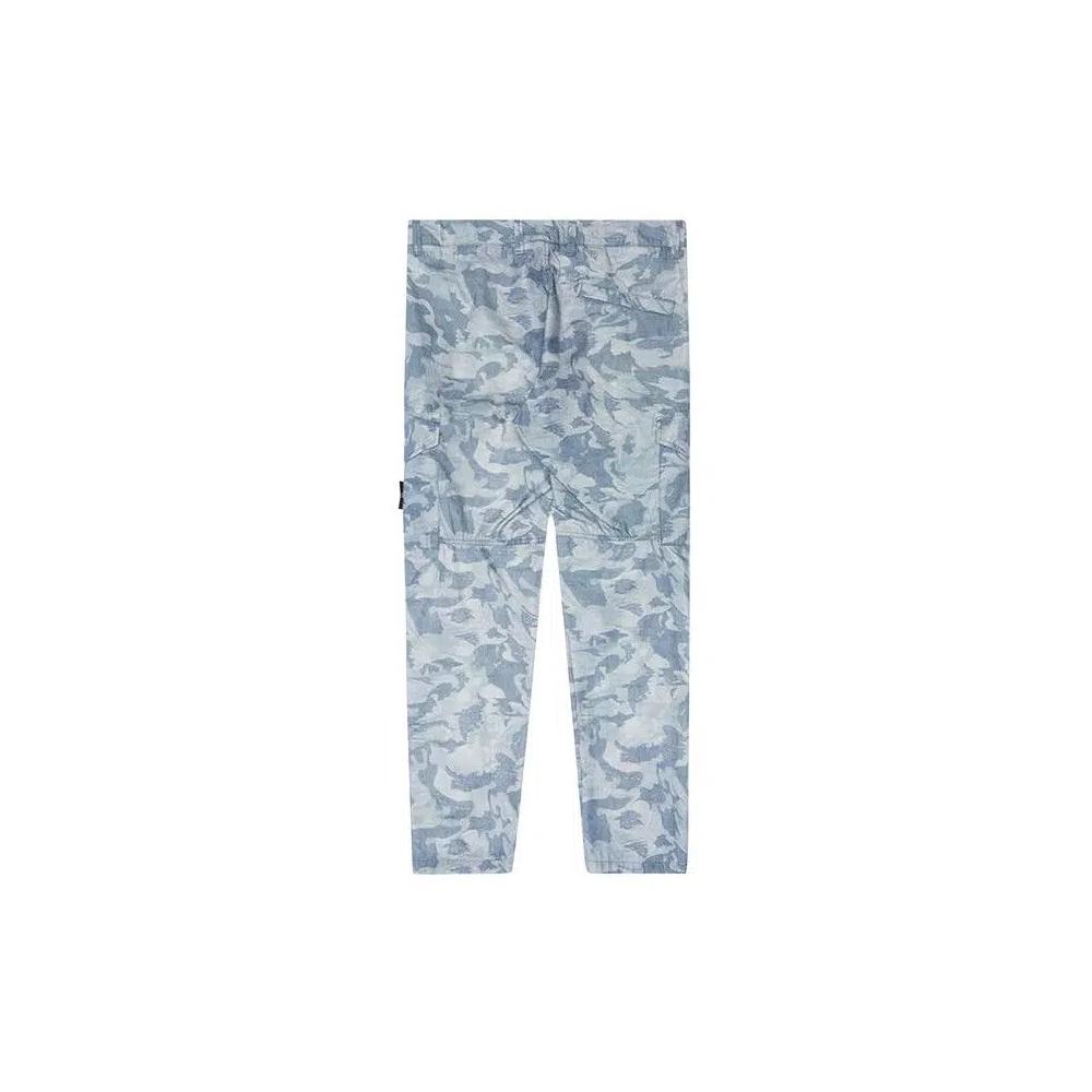 Stone Island Big Loom Camo Карго брюки 'Sky Blue' 2