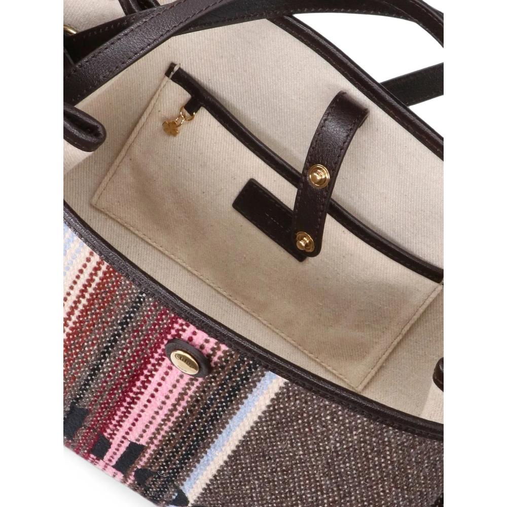 small Clover striped tote bag 5