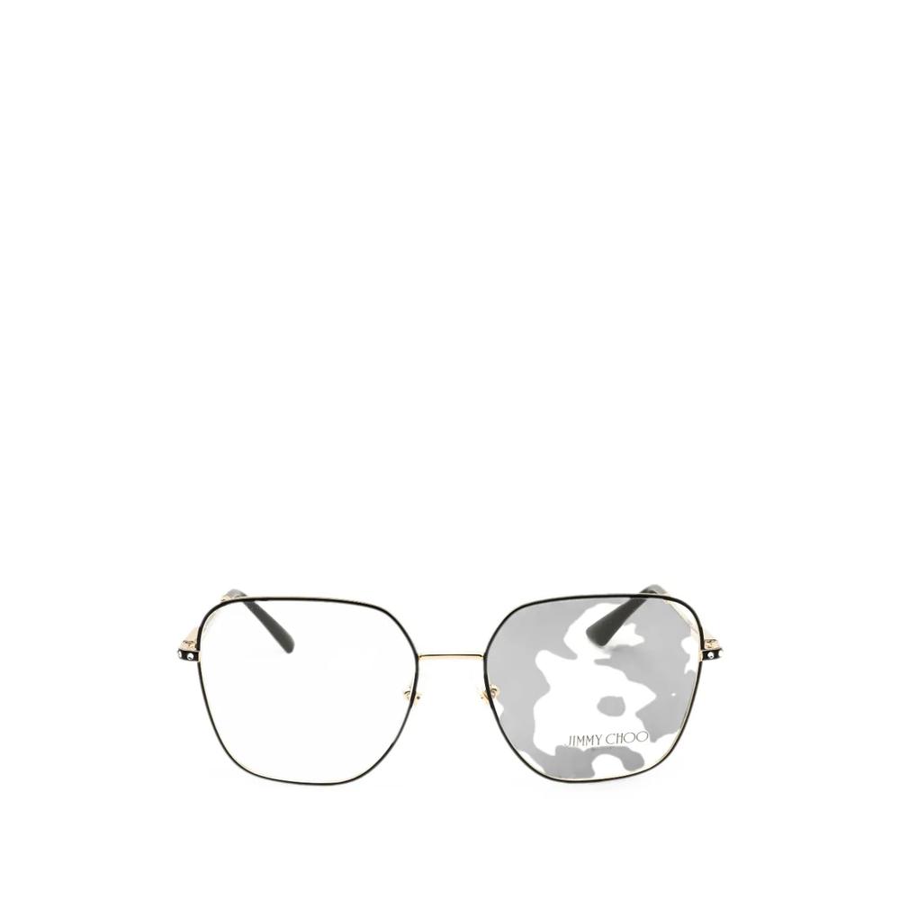 geometric-frame glasses 1