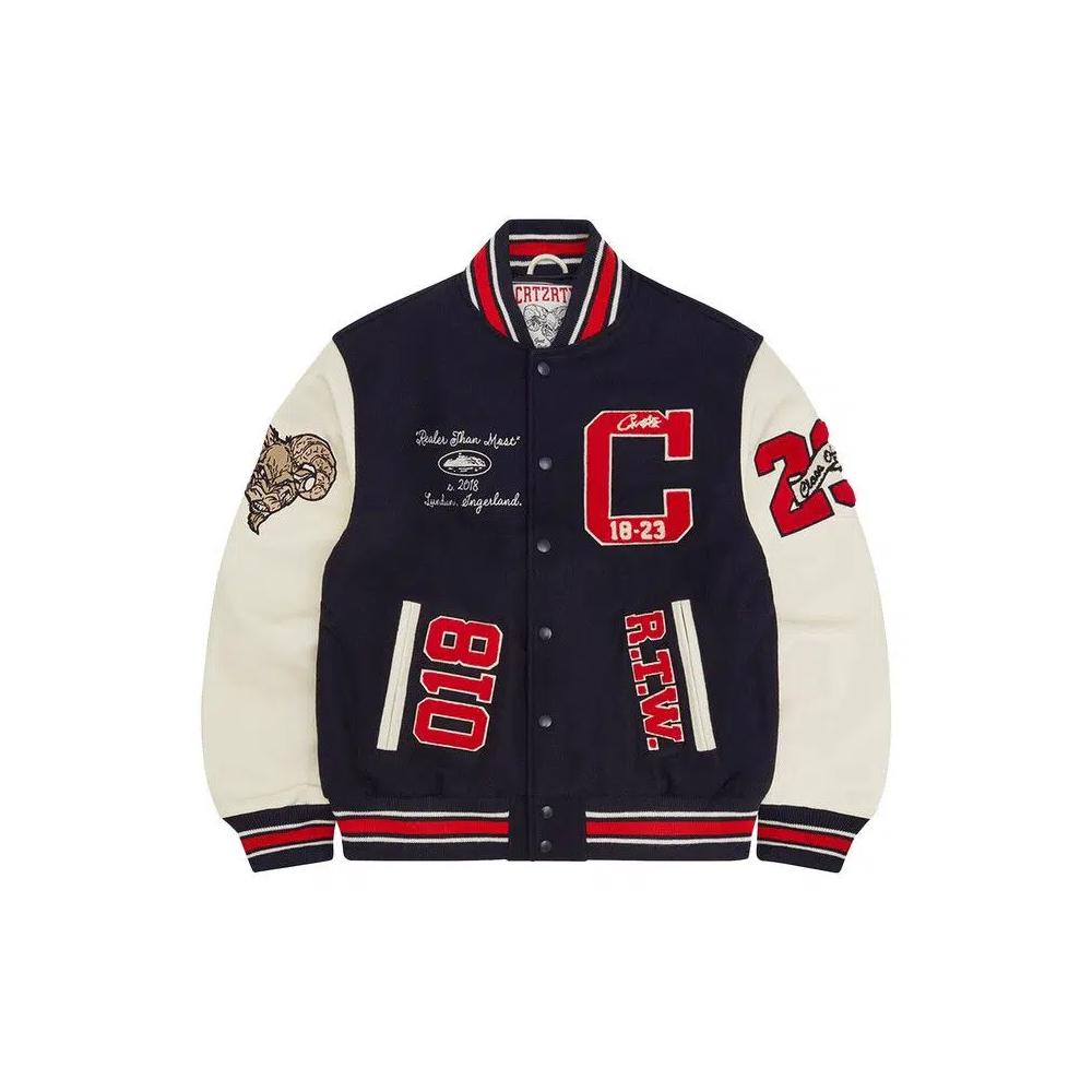 Университетские куртки Corteiz Goat Varsity Jacket 'Navy' 1