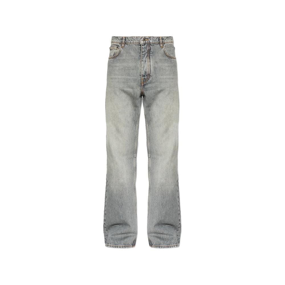 flared-leg denim jeans 1