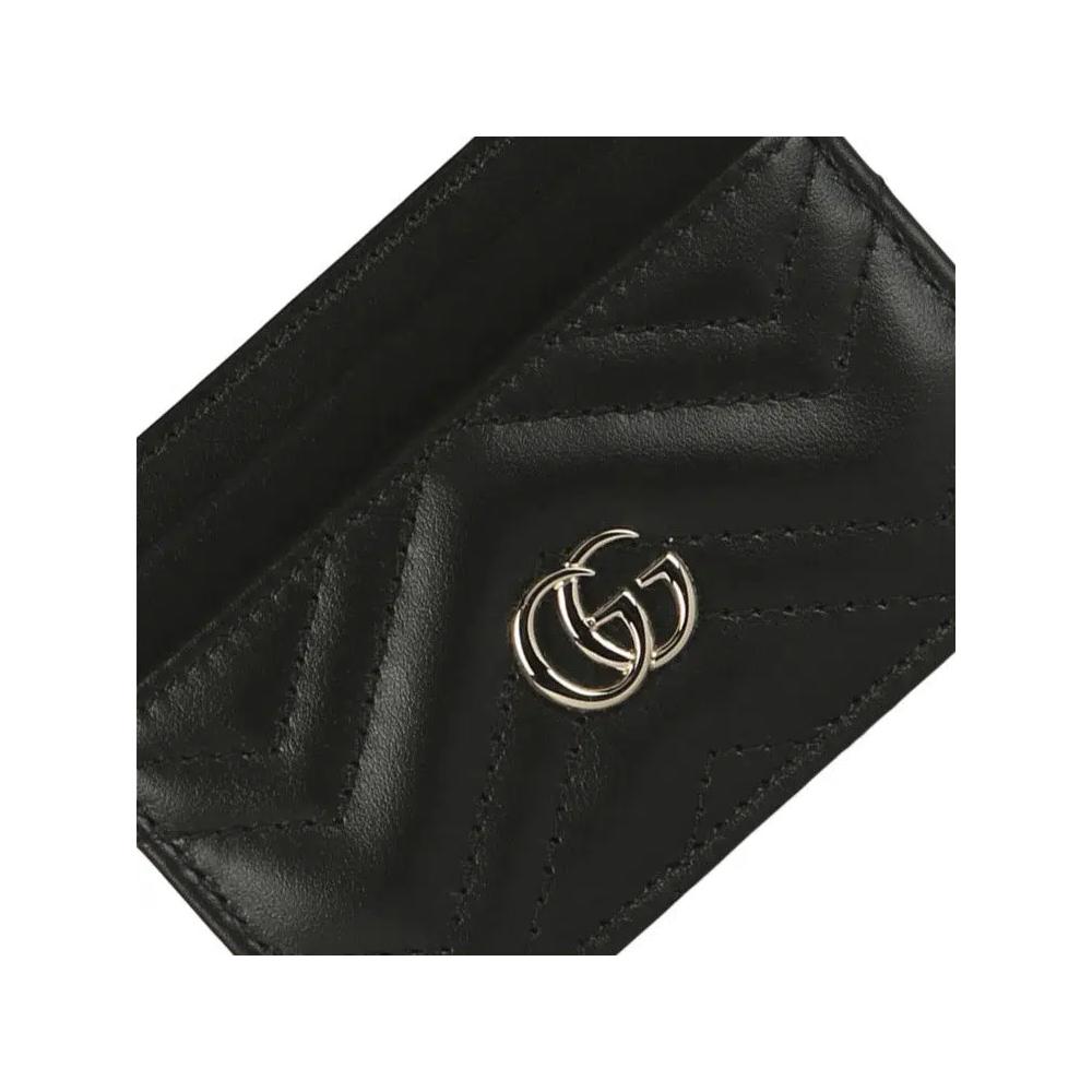 Кардхолдеры Gucci GG Marmont Card Case 'Black Black' 3