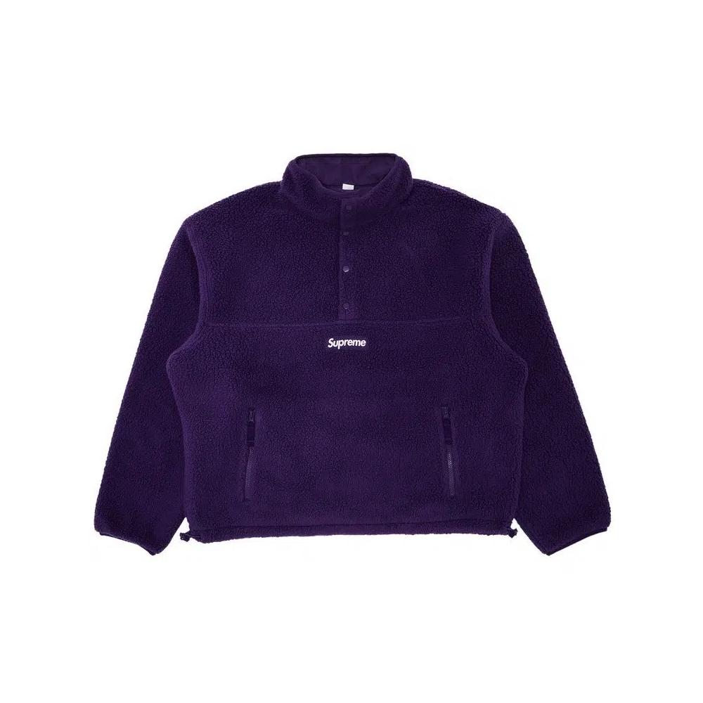 Флисовые куртки Supreme Polartec Shearling Reversible Pullover 'Фиолетовый' 1