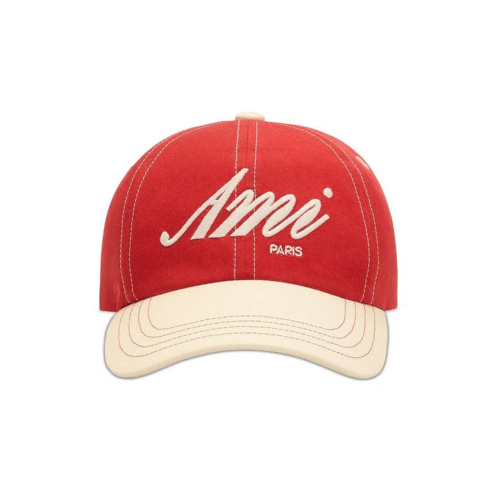 Кепки Ami Embroidery Bicolor Cap 'Rouge Rubis/Ivoire' 1