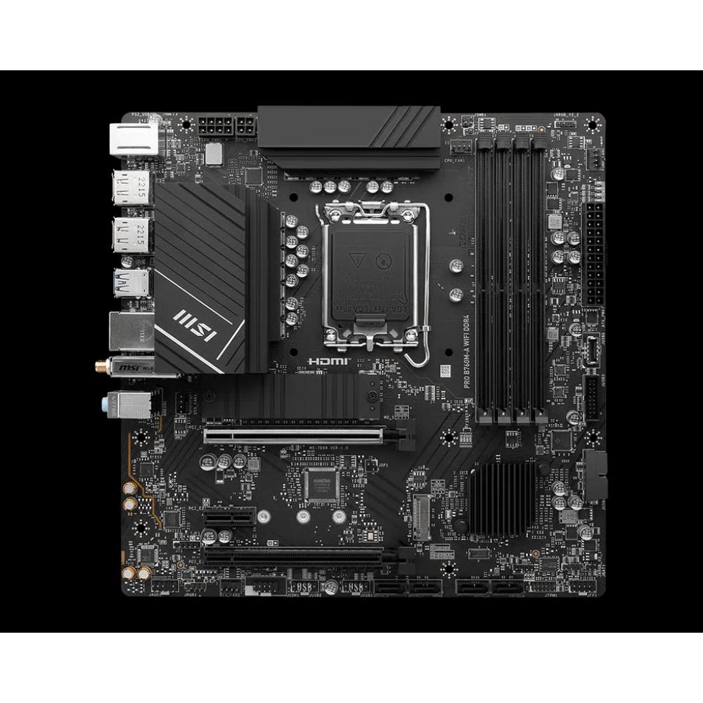 MSI PRO B760M-A WIFI Micro-ATX материнская плата (DDR5) 2