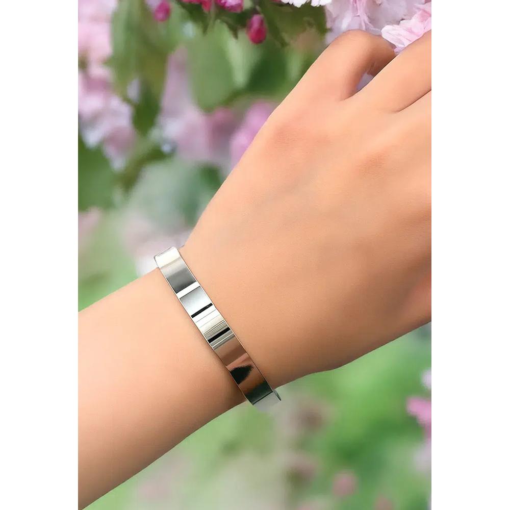 Avenue Classic Cuff Bangle Белое золото 6