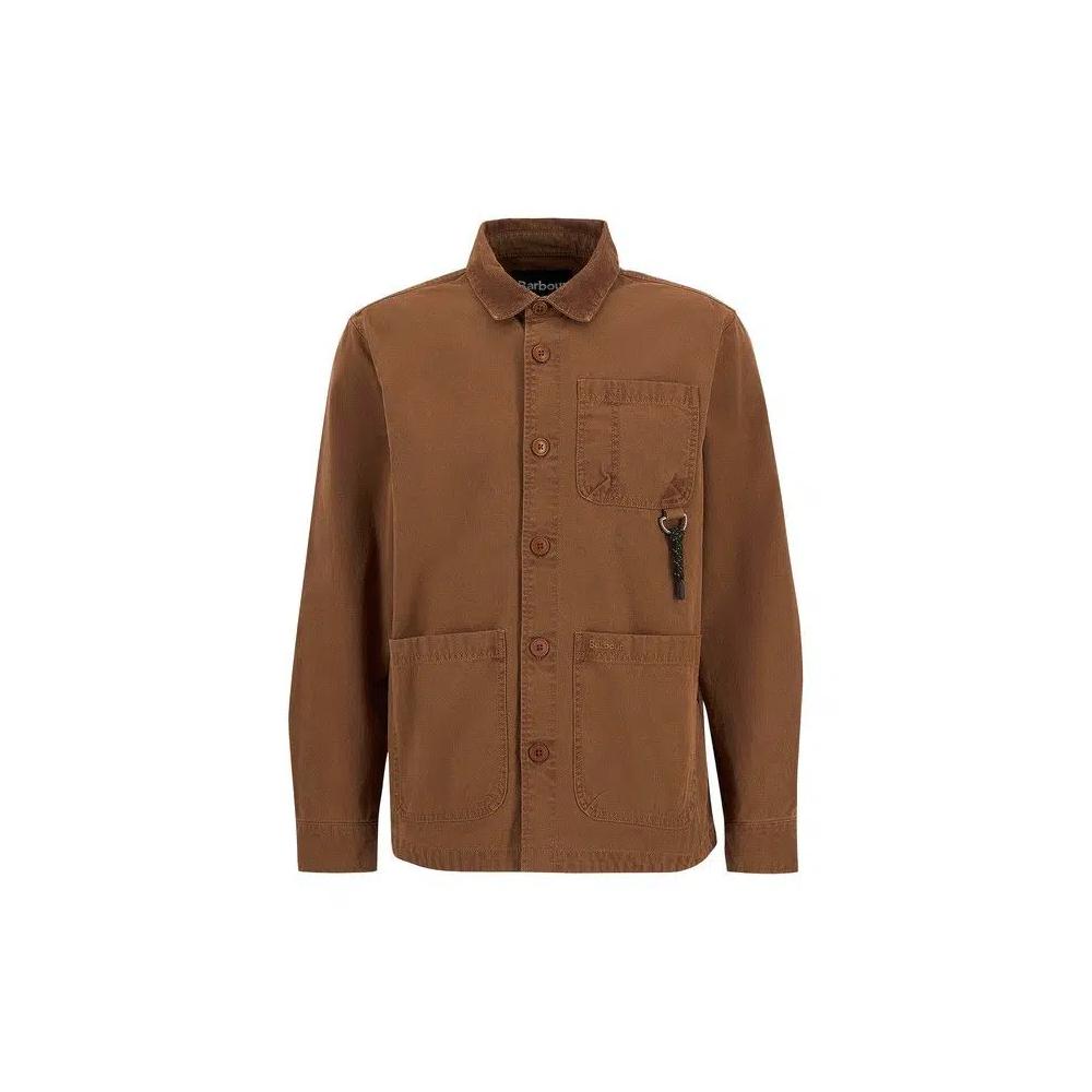 Рубашка Barbour Bowland Garment Dyed Overshirt 'Умбра' 1