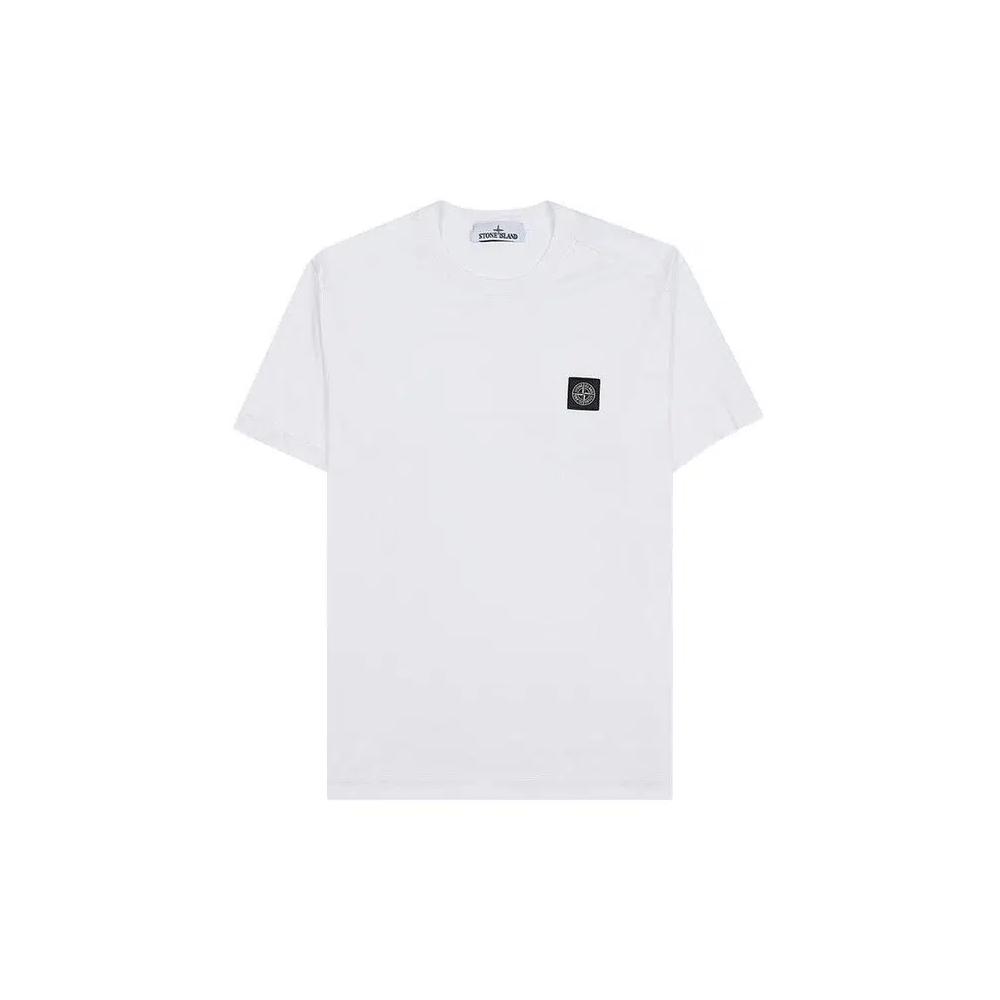 Футболки Stone Island Garment Dyed Logo T-Shirt 'White' 1