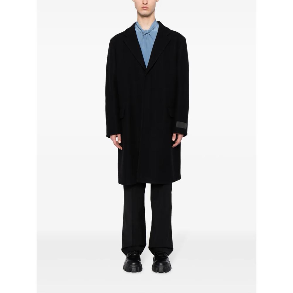single-breasted wool-blend coat 2