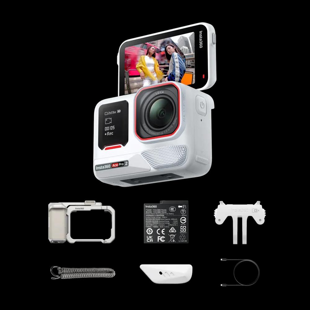 Insta360 Ace Pro 2 экшн-камера Xplorer Bundle уличный комплект - Snow White 1